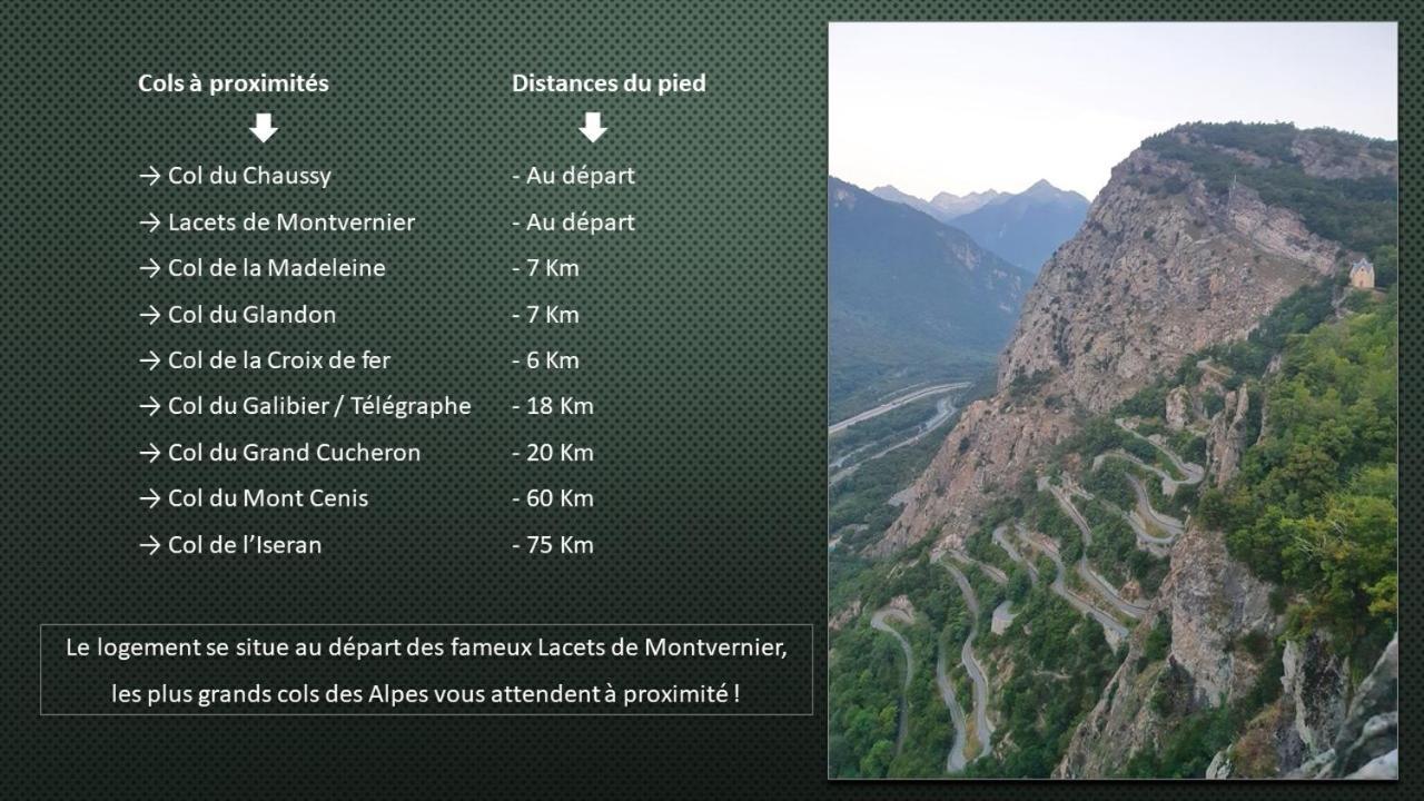Апартаменты Appart Coeur De Maurienne Montvernier Экстерьер фото